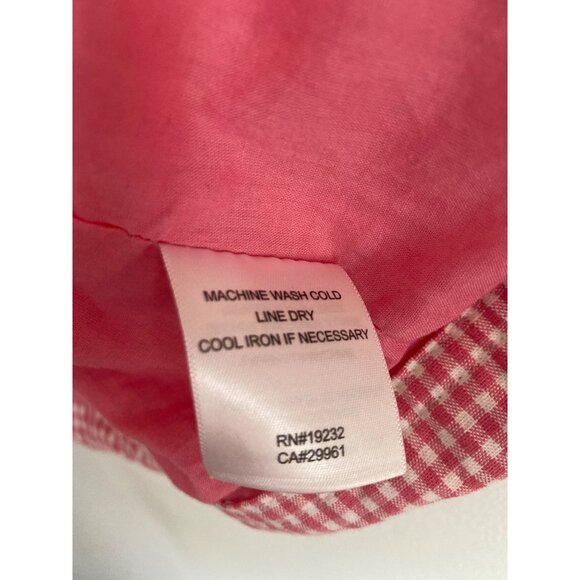 Alfred Dunner Women’s Pink Gingham Button-Up Lightweight Jacket Size 14 - Picture 7 of 7